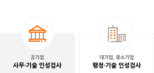 공기업 사무·기술 인성검사, 대기업, 중소기업 행정기술 인성검사